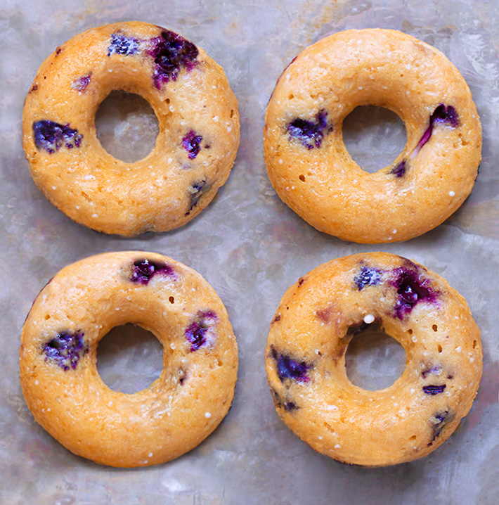 Baked Blueberry Donuts (Egg Free)
