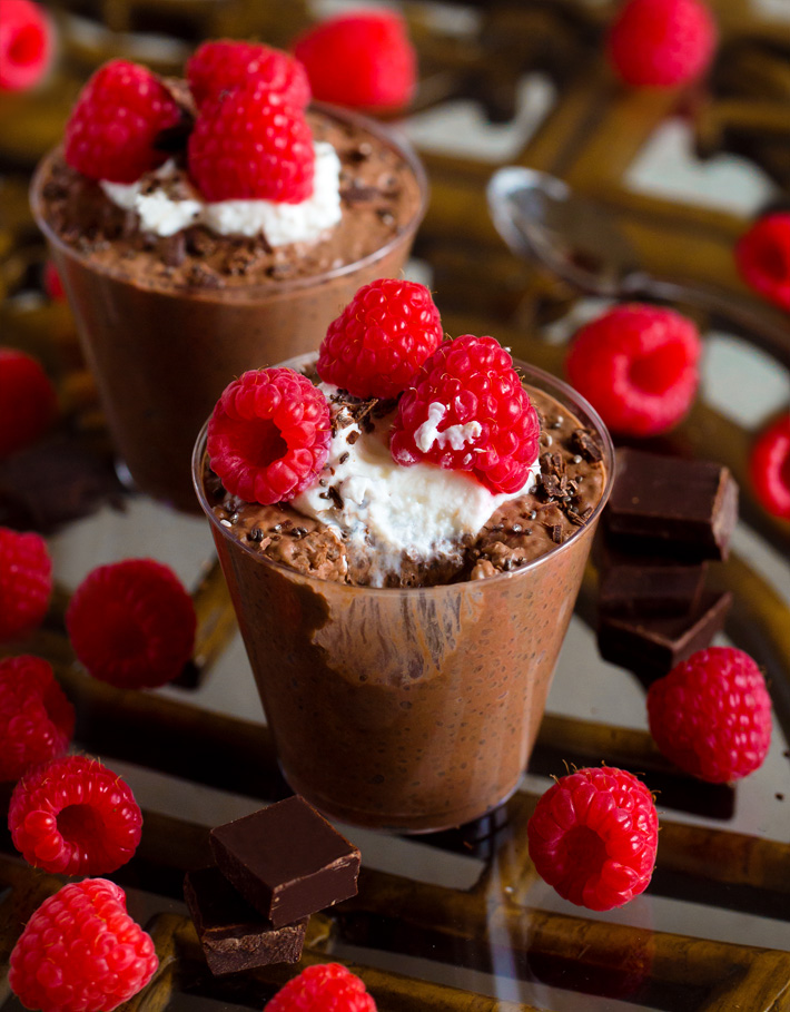 Chia Chocolate Pudding Healthy Snack