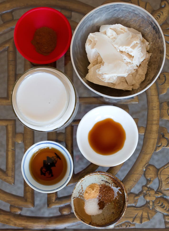 Dairy Free Eggnog Ingredients (Eggless) Dairy Free Eggnog Ingredients (Eggless)