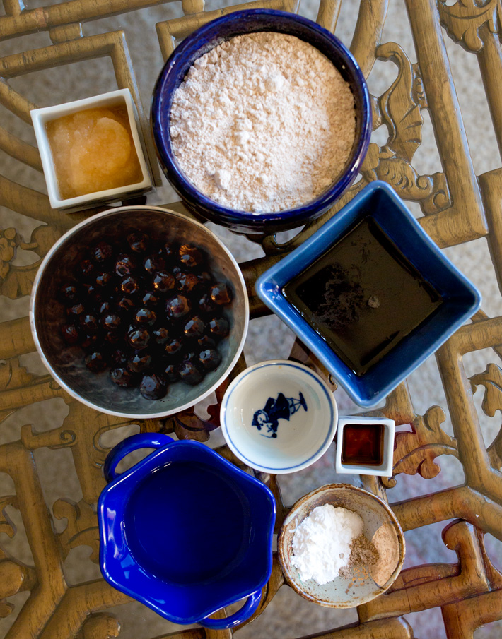 Healthy Blueberry Donut Ingredients