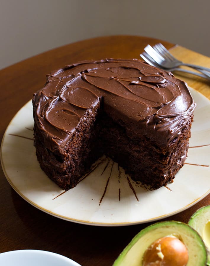 Chocolate Avocado Cake With Chocolate Frosting