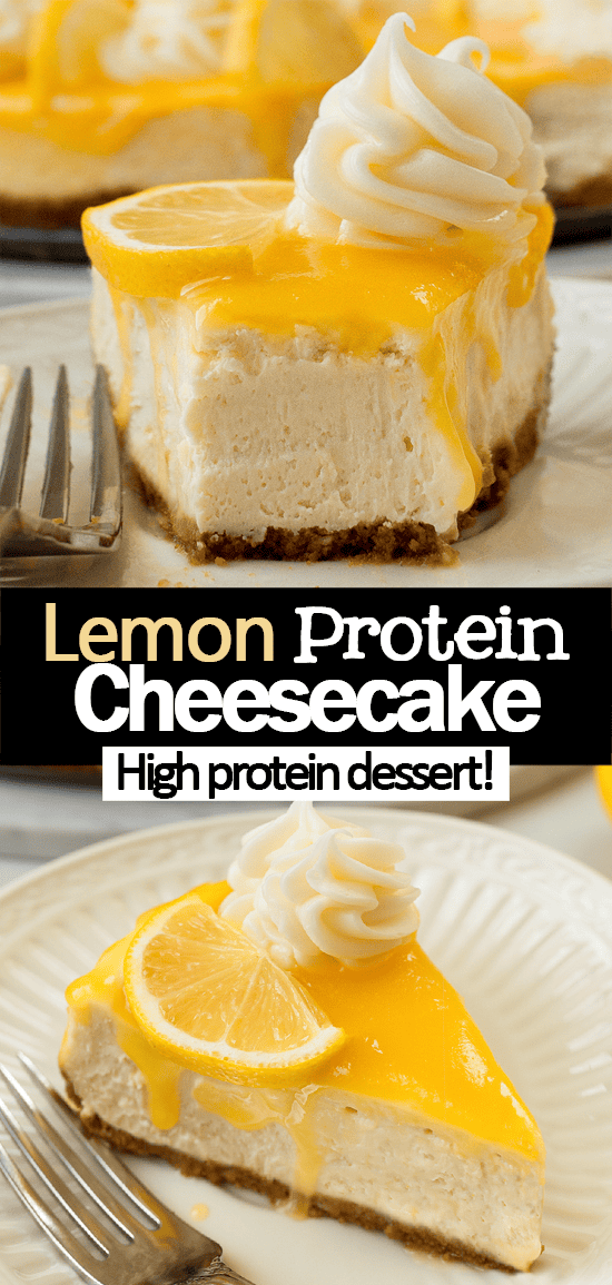 Easy Protein Lemon Cheesecake (High Protein Dessert) Easy Protein Lemon Cheesecake (High Protein Dessert)