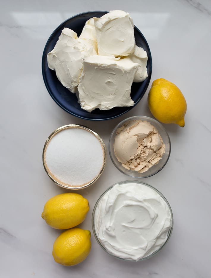 High Protein Lemon Cheesecake Ingredients High Protein Lemon Cheesecake Ingredients
