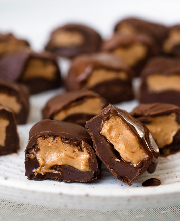 Ice Tray Chocolate Peanut Butter Candies Ice Tray Chocolate Peanut Butter Candies