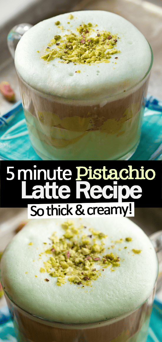 5 Minute Pistachio Latte (Homemade Starbucks Drink) 5 Minute Pistachio Latte (Homemade Starbucks Drink)