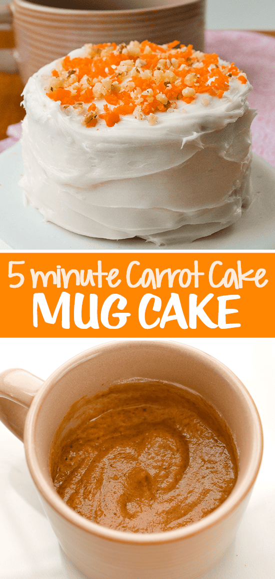 5 Minute Carrot Cake Mug Cake Dessert 5 Minute Carrot Cake Mug Cake Dessert