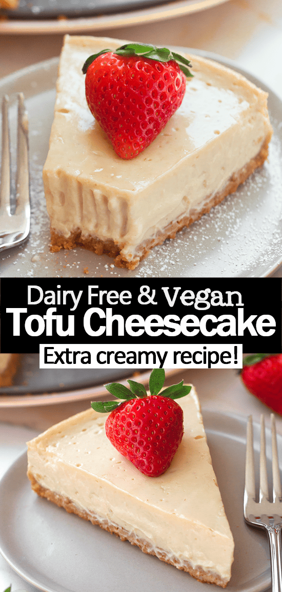 Easy Tofu Cheesecake (No Cashews, Gluten Free) Easy Tofu Cheesecake (No Cashews, Gluten Free)