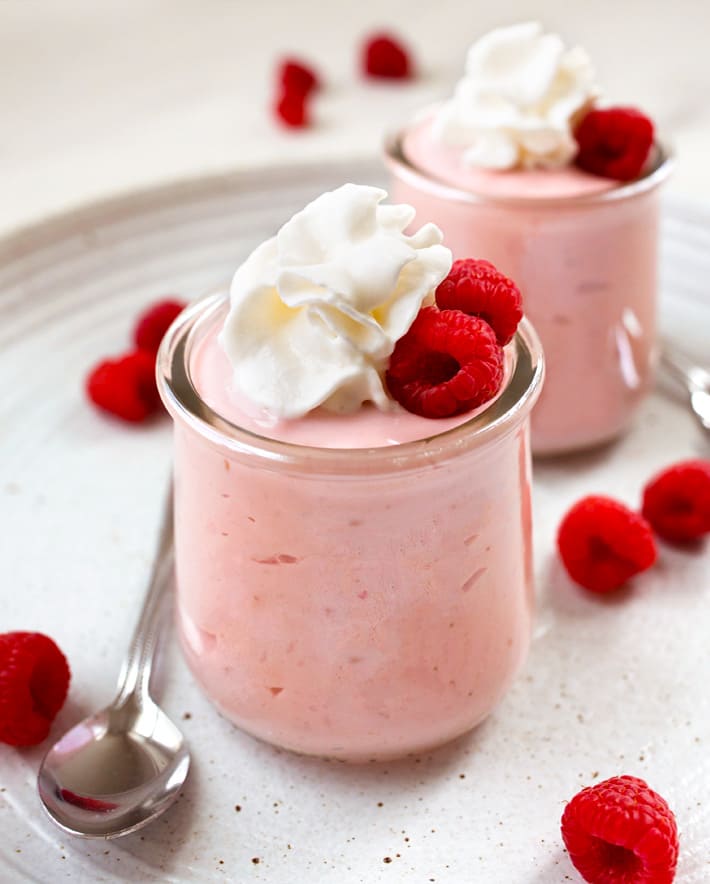 Raspberry Mousse In A Jar Raspberry Mousse In A Jar