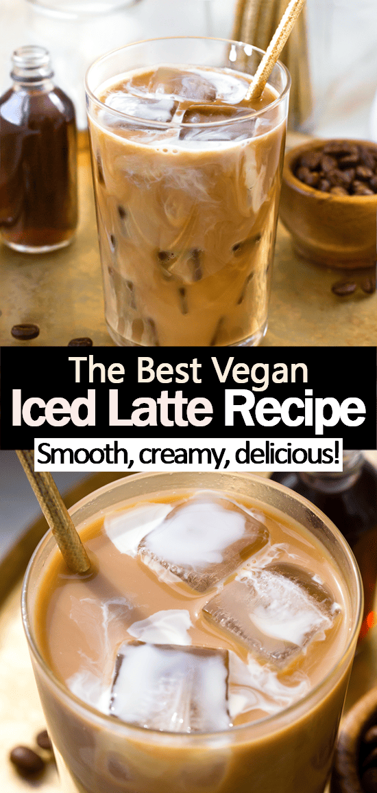 Easy Vegan Iced Latte Coffee Drink Easy Vegan Iced Latte Coffee Drink