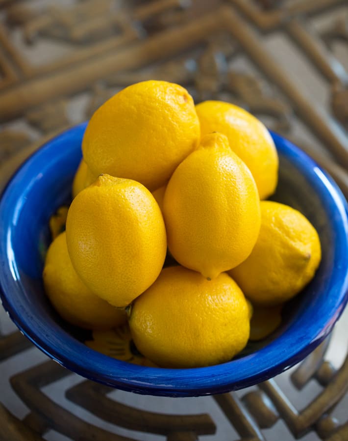 Bowl Of Fresh Lemons Bowl Of Fresh Lemons