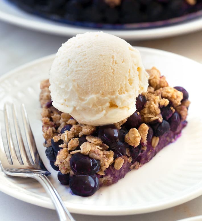 Healthy Blueberry Crumble Pie Healthy Blueberry Crumble Pie