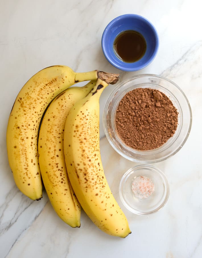 Chocolate Banana Ice Cream Ingredients (No Sugar) Chocolate Banana Ice Cream Ingredients (No Sugar)