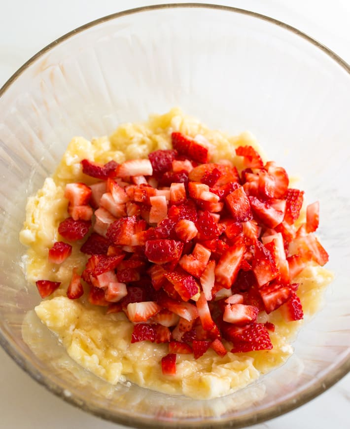 Diced Strawberries Mashed Bananas Diced Strawberries Mashed Bananas