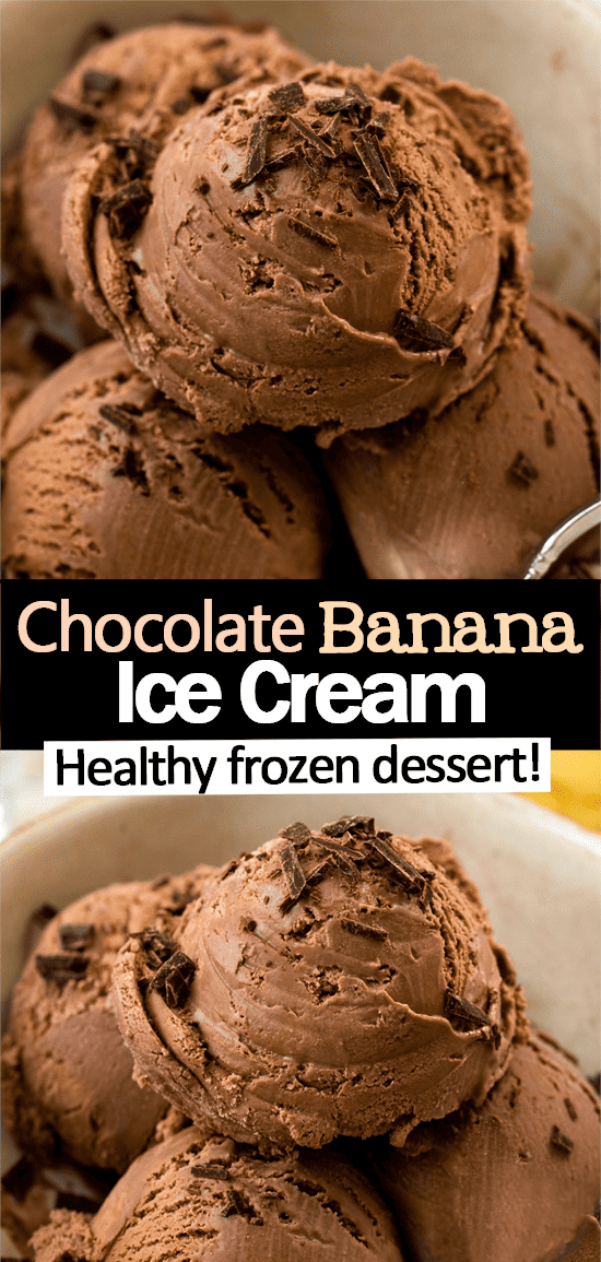 Easy Chocolate Banana Nice Cream (Healthy Ice Cream) Easy Chocolate Banana Nice Cream (Healthy Ice Cream)