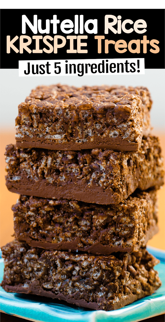 Easy Nutella Rice Krispies Treats (Just 5 Ingredients) Easy Nutella Rice Krispies Treats (Just 5 Ingredients)