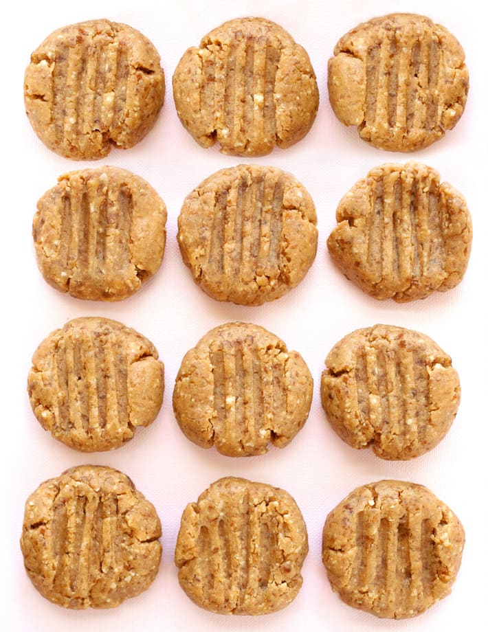 Healthy Peanut Butter Cookies (No Bake Recipe)