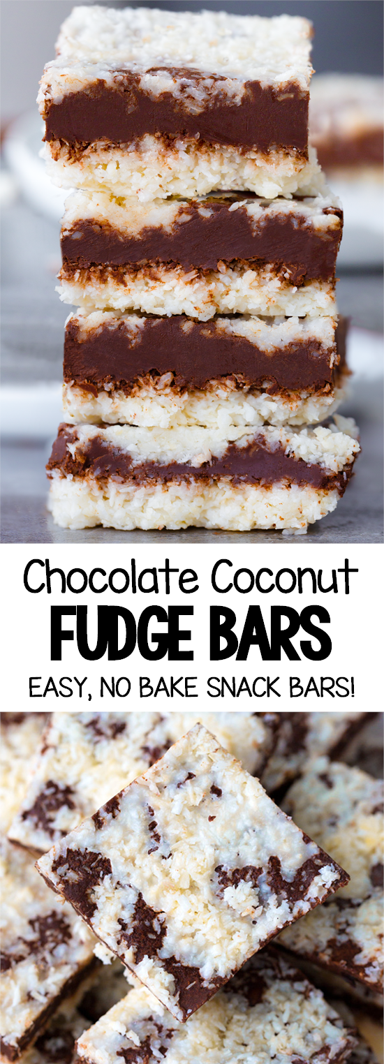 No Bake Coconut Chocolate Bars (Tastes Like A Mounds Bar!) No Bake Coconut Chocolate Bars (Tastes Like A Mounds Bar!)