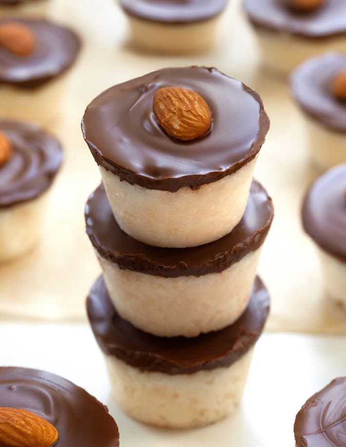 Healthy Almond Joy Candy Cups (Dairy Free, Sugar Free)