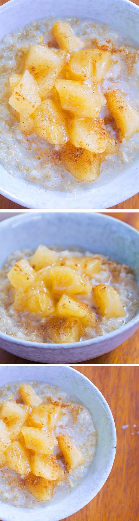 Apple Pie Breakfast Quinoa – from @choccoveredkt… 1/2 cup quinoa, 1/2 tsp cinnamon, 1 large apple, 1/4 tsp vanilla extract… Full recipe: https://lett-trim.today/2015/11/09/apple-quinoa-breakfast-bowls/ Apple Pie Breakfast Quinoa – from @choccoveredkt… 1/2 cup quinoa, 1/2 tsp cinnamon, 1 large apple, 1/4 tsp vanilla extract… Full recipe: https://lett-trim.today/2015/11/09/apple-quinoa-breakfast-bowls/
