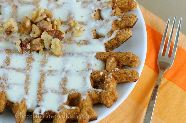 Healthy Carrot Cake Waffles! https://lett-trim.today/2013/03/22/super-healthy-carrot-cake-waffles/