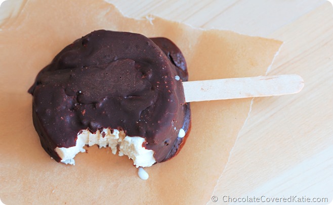 2 Raw Chocolate Covered Dove Vanilla Ice Cream Bars https://lett-trim.today/2014/07/21/copycat-dove-chocolate-vanilla-ice-cream-bars/