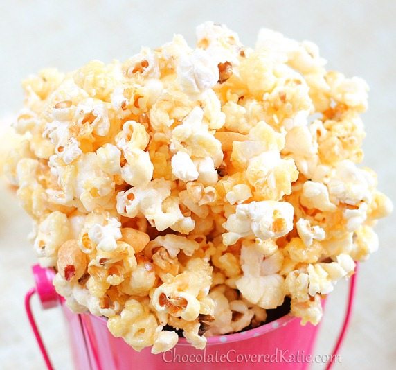 Almost instant healthy caramel popcorn that is salty and sweet and just plain good. https://lett-trim.today/2013/02/01/healthy-caramel-popcorn/