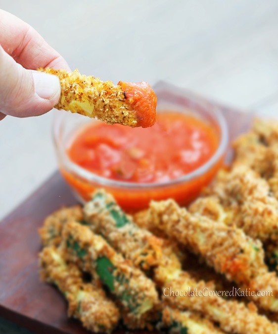 Healthy Crispy Baked Zucchini Fries Healthy Crispy Baked Zucchini Fries