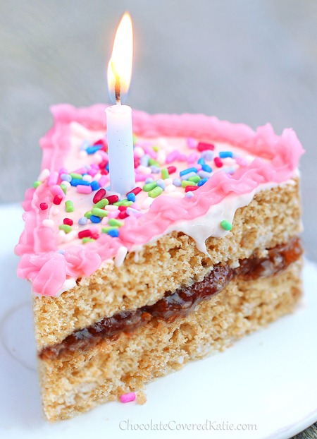 Healthy Birthday Cake! It holds its own against any boxed cake mix, with none of the sugar or artificial ingredients: https://lett-trim.today/2013/06/12/healthy-cake-recipe/