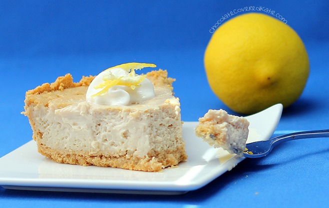 healthy lemon cheesecake healthy lemon cheesecake