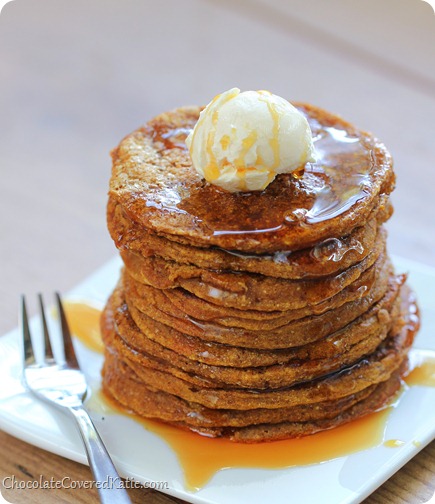 Sixteen light & fluffy pumpkin pancakes from @choccoveredkt... for less than 250 calories. Full recipe: https://lett-trim.today/2013/11/17/pumpkin-pancakes/ Sixteen light & fluffy pumpkin pancakes from @choccoveredkt... for less than 250 calories. Full recipe: https://lett-trim.today/2013/11/17/pumpkin-pancakes/