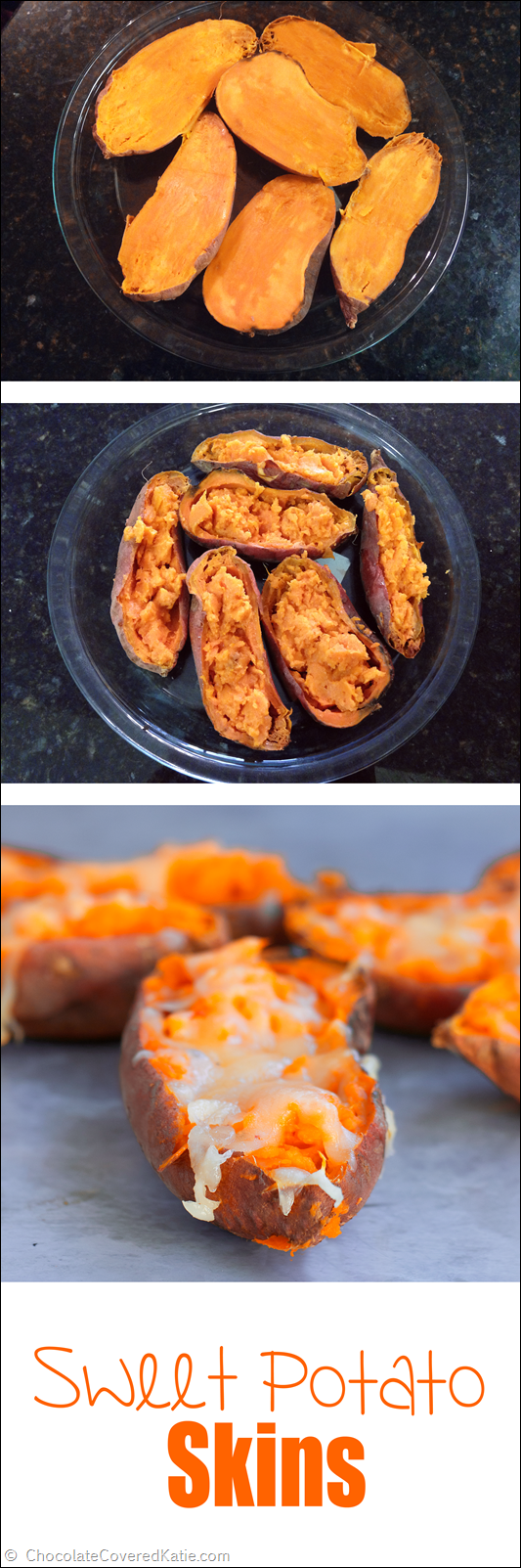 Irresistibly cheesy, addictively crispy, and secretly healthy, they are the perfect comfort food party appetizer. Really easy and quick to make: https://lett-trim.today/2015/01/22/loaded-baked-sweet-potato-skins/ Irresistibly cheesy, addictively crispy, and secretly healthy, they are the perfect comfort food party appetizer. Really easy and quick to make: https://lett-trim.today/2015/01/22/loaded-baked-sweet-potato-skins/