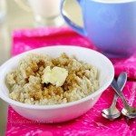 Crock Pot Oatmeal - The easiest way to make oatmeal. Cook once, and have a delicious breakfast all week - (can do different flavors) https://lett-trim.today/2012/11/11/how-to-make-oatmeal-in-the-slow-cooker-the-easy-way/ @choccoveredkt