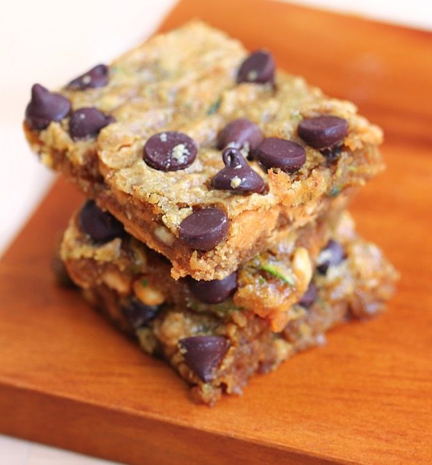 Zucchini Chocolate Chip Blondie Bars Zucchini Chocolate Chip Blondie Bars
